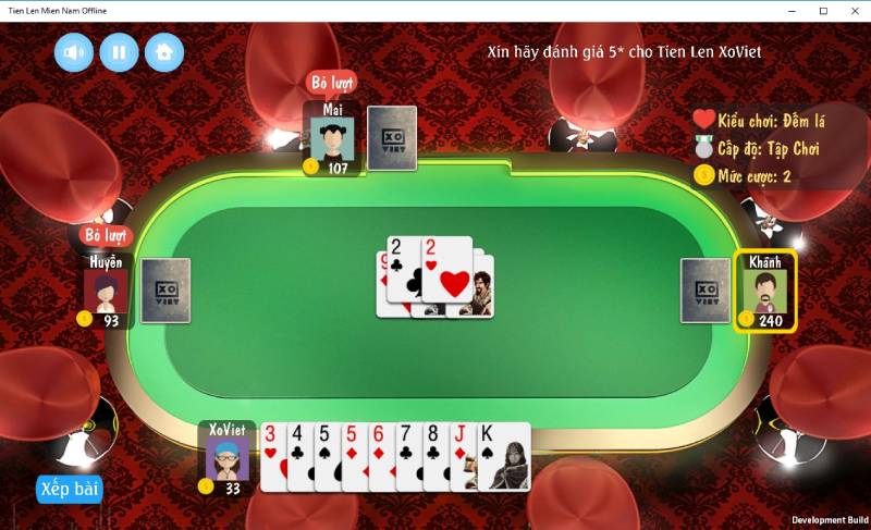 Các tổ hợp bài hợp lệ: