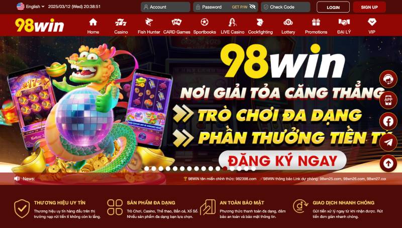 Cung cấp thông tin về 98WIN
